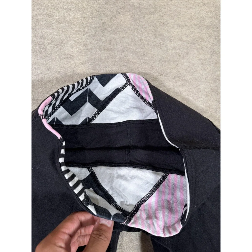 Lululemon Leggings Womens 8 Black Capri Foldover Waist Yoga Athletic Gym Stretch